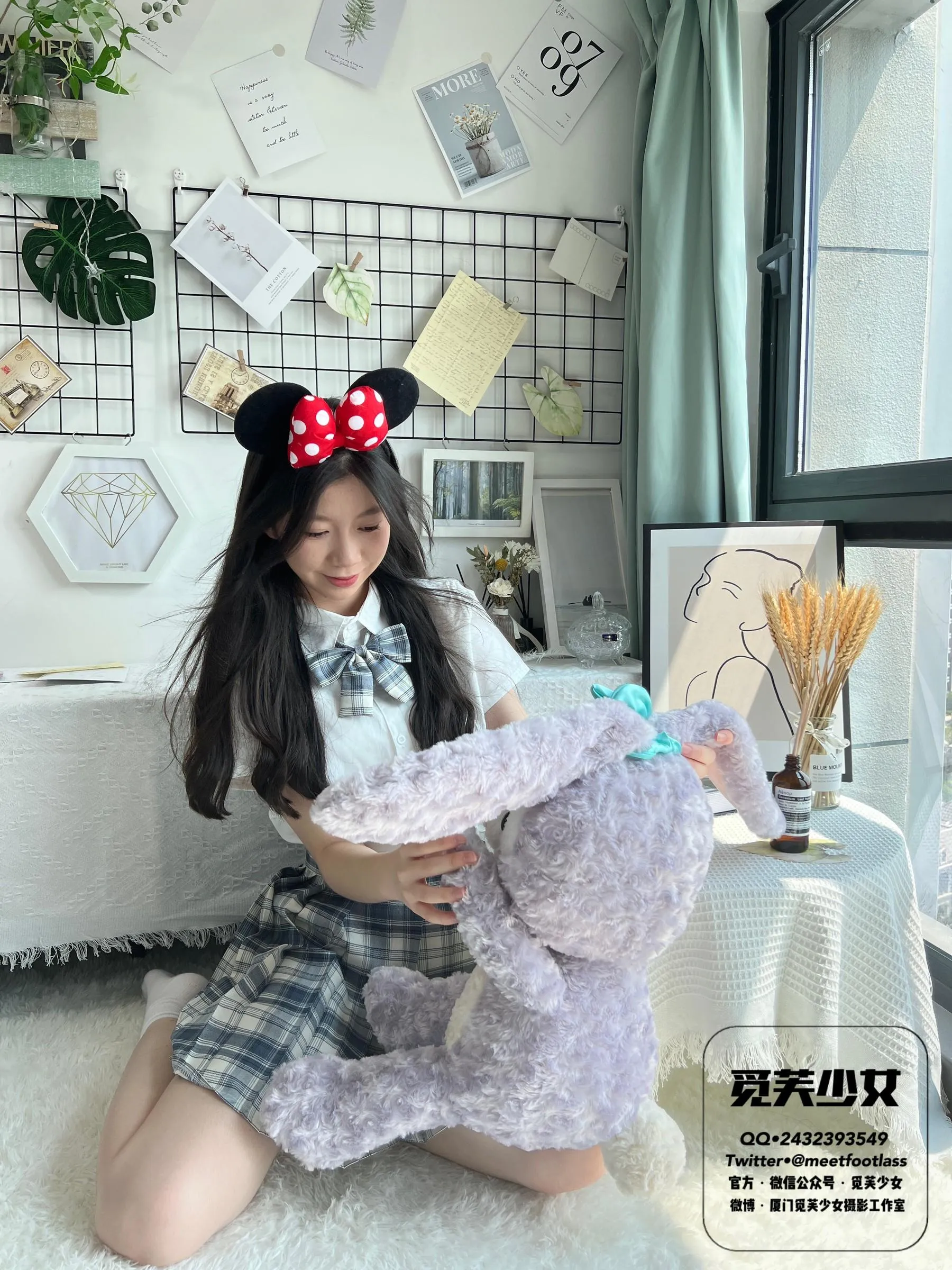 [觅芙少女]NO.003 风中摇曳的JK制服与18岁的青春一起绽放 [151P]插图5